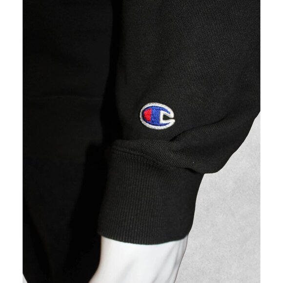 CHAMPION Retro Crewneck Sweatshirt in Black - Unisex XXL (Fits Smaller) - Picture 4 of 10